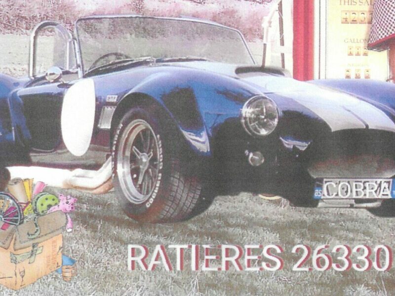 Vide grenier , rassemblement auto le 07 juin à Ratières.